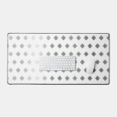 Motif de diamants blanc gris argenté décoratif (Clavier et souris)