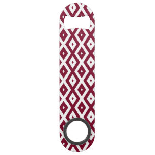 Motif de diamants de Bourgogne et blanc
