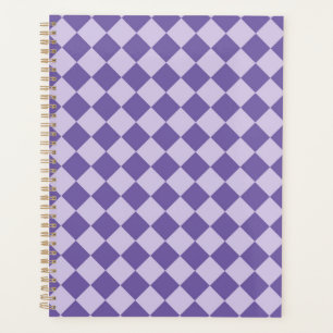 Motif de diamants de Checker Violet