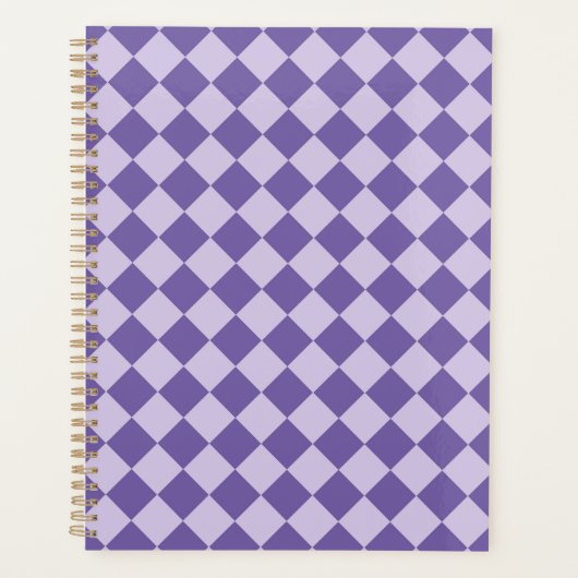 Motif de diamants de Checker Violet (Devant)
