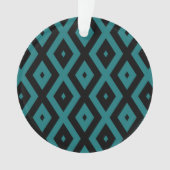 motif de diamants turquoise et noir (devant)