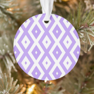 Motif de diamants violet et blanc