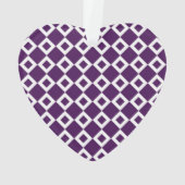 Motif de diamants violet et blanc (dos)
