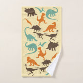 Motif de Dinosaur Silhouette (Serviette à main)