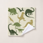 Motif de dinosaures (Gant de toilette)