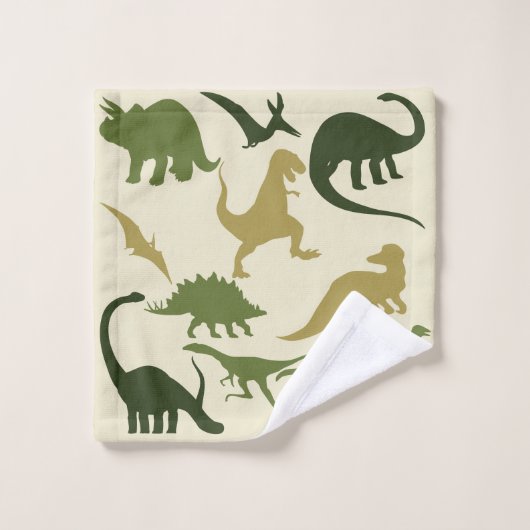 Motif de dinosaures (Gant de toilette)