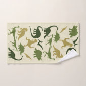 Motif de dinosaures (Serviette à main)