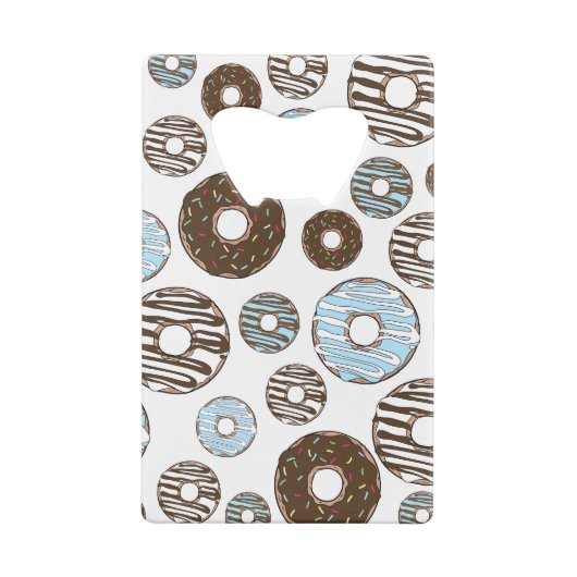 Motif De Donuts, Donuts Bleus, Donuts Brown (Dos)