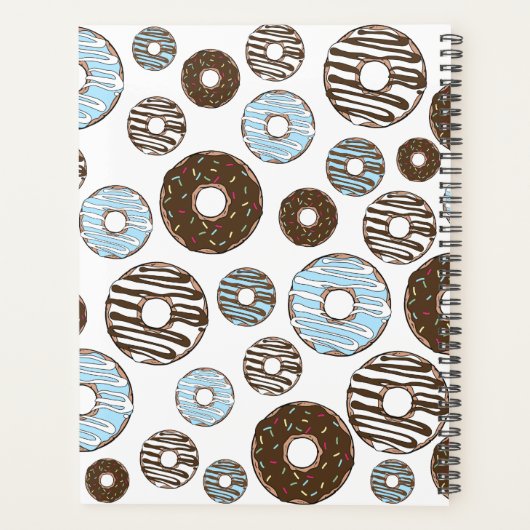 Motif De Donuts, Donuts Bleus, Donuts Brown (Dos)