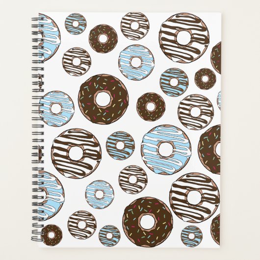 Motif De Donuts, Donuts Bleus, Donuts Brown (Devant)