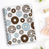 Motif De Donuts, Donuts Bleus, Donuts Brown