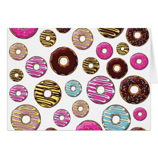 Motif De Donuts, Donuts Colorés, Saupoudrages (Devant horizontal)
