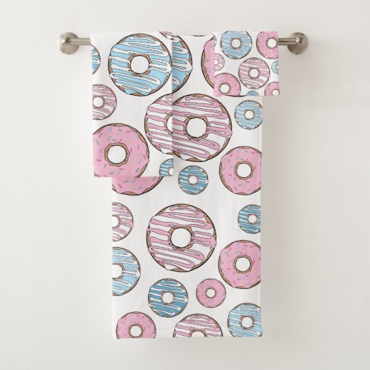 Motif De Donuts, Donuts Roses, Donuts Bleus (En situation)