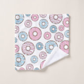 Motif De Donuts, Donuts Roses, Donuts Bleus (Gant de toilette)