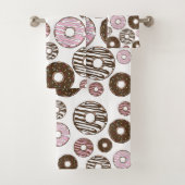 Motif De Donuts, Donuts Roses, Donuts Brown (En situation)