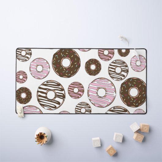 Motif De Donuts, Donuts Roses, Donuts Brown (Tableau pour enfants)