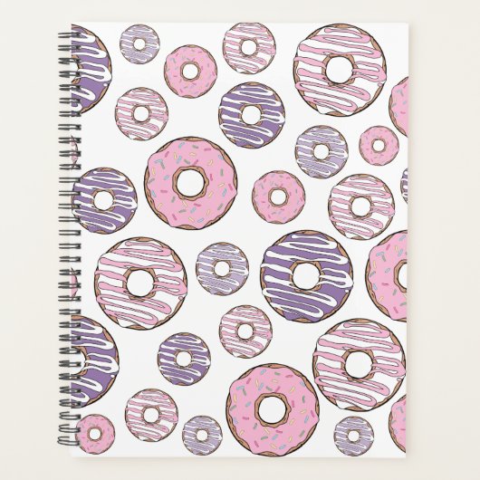 Motif De Donuts, Donuts Roses, Donuts Violets (Devant)