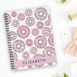 Motif De Donuts, Donuts Roses, Glace, Votre Nom