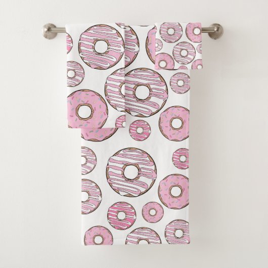 Motif De Donuts, Donuts Roses, Saupoudrages (En situation)