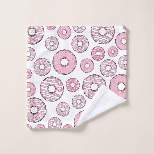 Motif De Donuts, Donuts Roses, Saupoudrages (Gant de toilette)