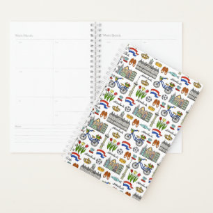 Motif de doodle de Pays-Bas