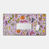 Motif de doodle Halloween mignon (Clavier et souris)