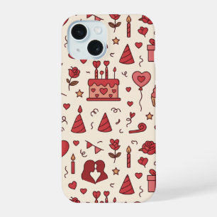 Motif de doodle pour célébration romantique