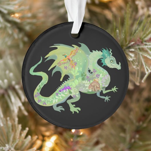 Motif de dragon de forêt enchanté (Arbre)