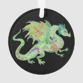 Motif de dragon de forêt enchanté (dos)