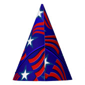Motif de drapeau abstrait avec chapeau de fête tex (Dos)