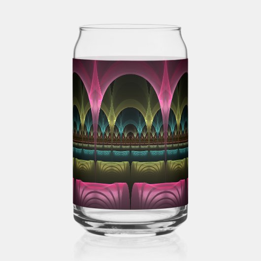 Motif de fantaisie spécial abstrait fractal coloré (Recto)