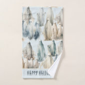 Motif de fantômes d'Halloween (Serviette à main)