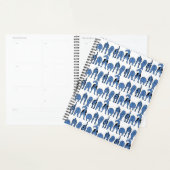 Motif de fesses de chien bleu (Devant avec enveloppe)