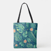 Motif de feuillage tropical Sac fourre-tout person (Dos)