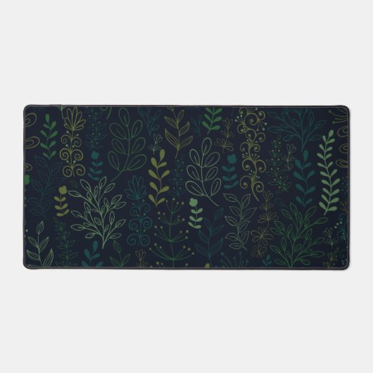 Motif de feuillage végétal Feuille verdoyant (Recto)