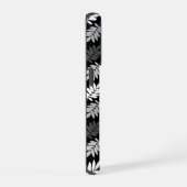 Motif de feuille aînée noir blanc gris (Côté droit)
