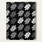 Motif de feuille aînée noir blanc gris (Dos)
