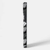 Motif de feuille aînée noir blanc gris (Côté gauche)
