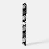 Motif de feuille aînée noir blanc gris (Côté droit)