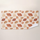 Motif de feuille d'automne confortable (Serviette de bain)