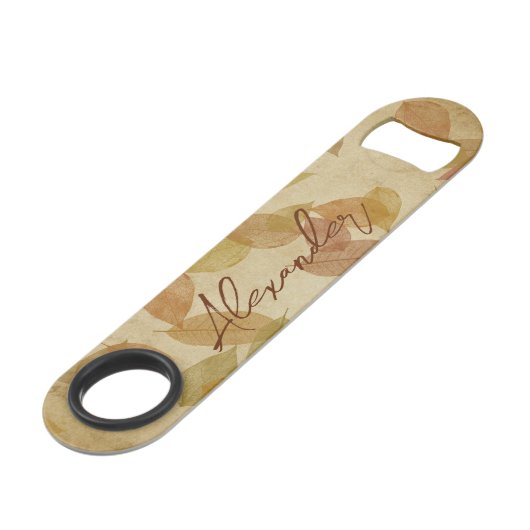 Motif de feuille d'automne saisonnier (Devant angulaire)