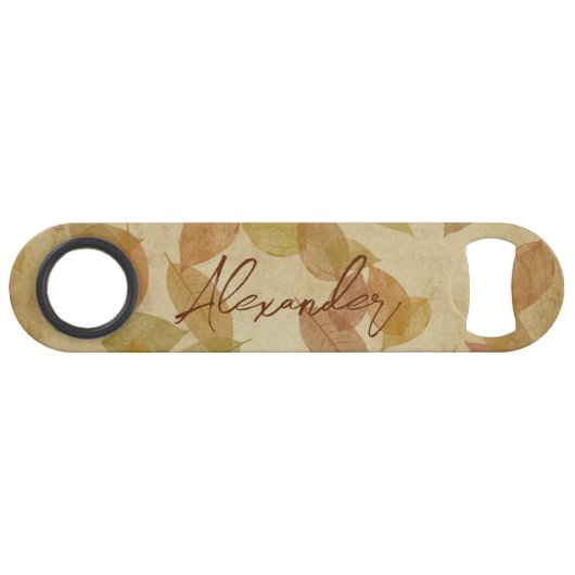 Motif de feuille d'automne saisonnier (Devant (Horizontal))