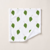 Motif de feuille de bouleau (Gant de toilette)