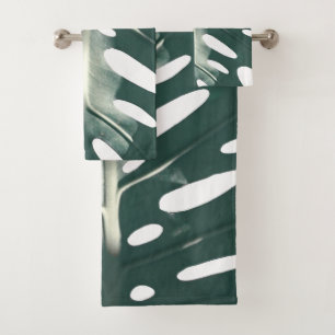 Motif de feuille de plante de fromage suisse vert