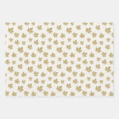 Motif de feuille d'érable d'or antique. (Devant)