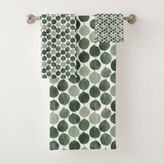 Motif de feuille d'eucalyptus vert sauge Botanique