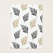 Motif de feuille d'or gris à oreille Arrière - pla (Dos)