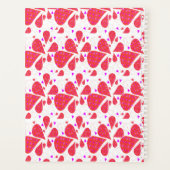 Motif de feuille en larme orange (Dos)