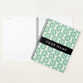 Motif de feuille, feuilles vertes, votre nom (Devant avec enveloppe)