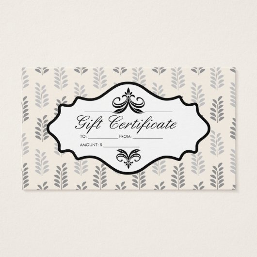 Motif de feuille naturel | Cadeau (Dos)